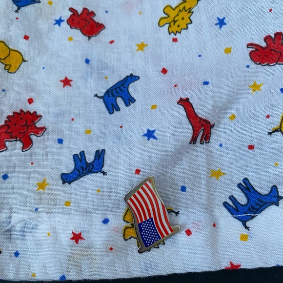 Vintage Handmade Baby Unisex baby Overalls Shirt Motif Animal Print cotton - Picture 9 of 11